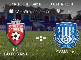 FC Botosani- CSMS Iasi