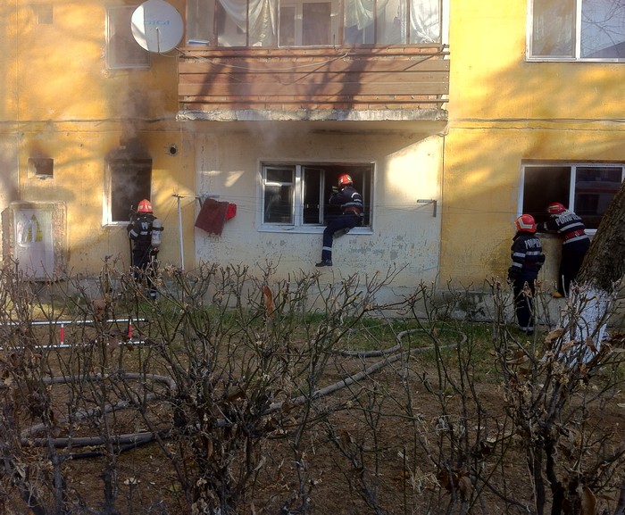 incendiu apartament Botosani