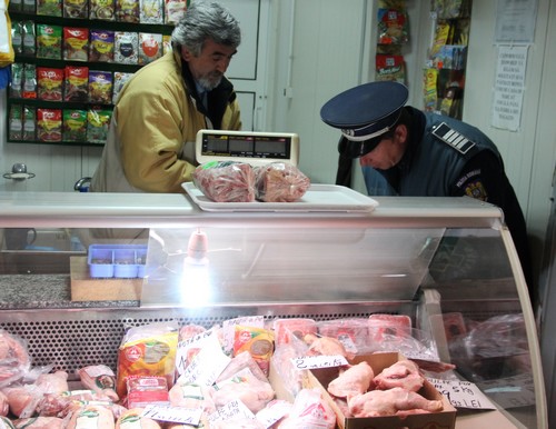 actiune Politie hala de carne