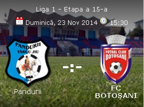 Pandurii Targu Jiu- FC Botosani