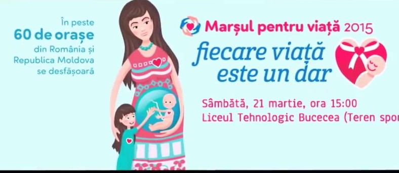 marsul pentru viata la Bucecea Botosani