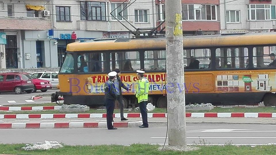 accident tramvai politisti- Botosani