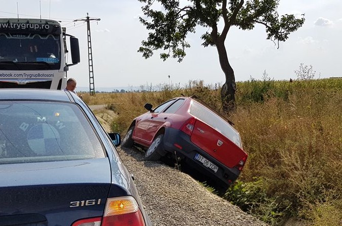 masina rasturnata Brehuiesti