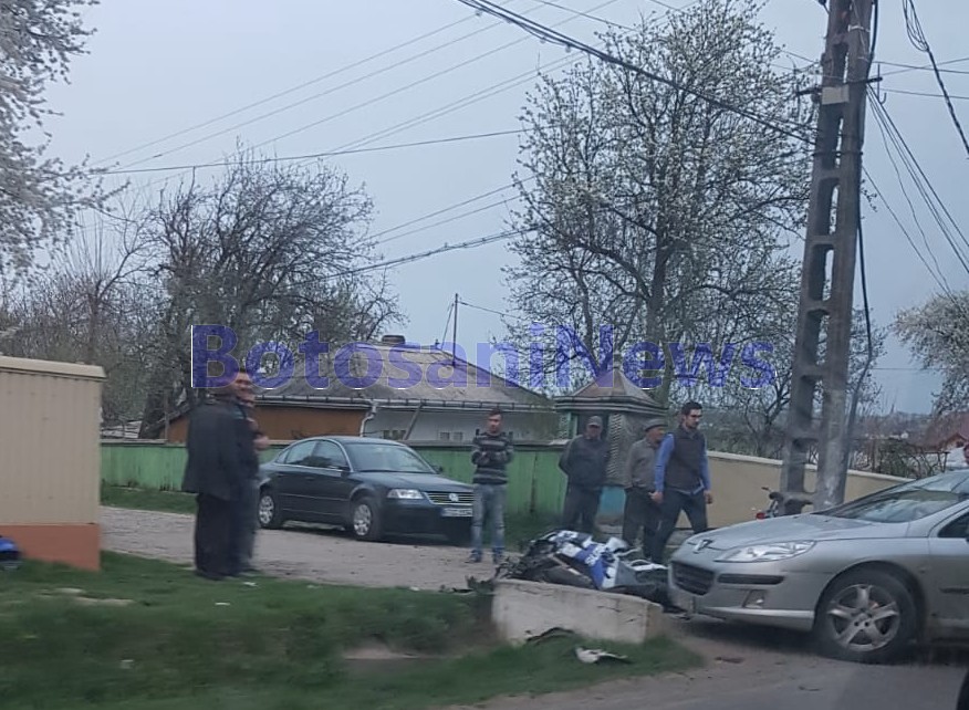 accident , stiri, botosani, vladeni , motoscuter