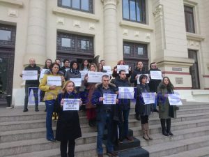 protest procurori si magistrati la Botosani
