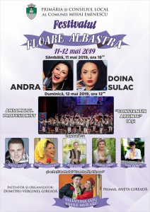 afis Festivalul Floare Albastra - Mihai Eminescu Botosani Gireada