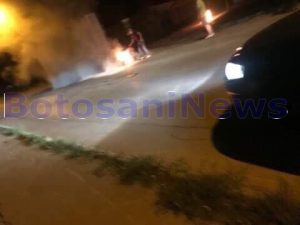 BotosaniNews- un barbat si-a dat foc pe strada