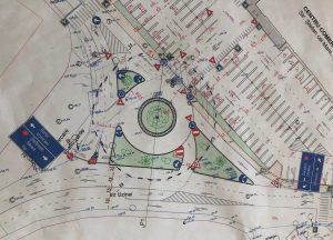 proiectul unui sens giratoriu in fata la ISU Botosani