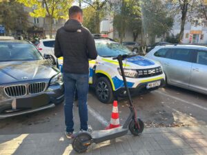 Imagini de la acțiunile de prevenire efectuate de polițiști
